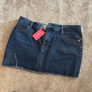 Edikted Denim Mini Skirt